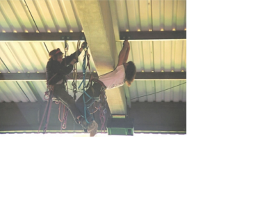 Stadium under roof rigging, 1994, Eddy & Harold